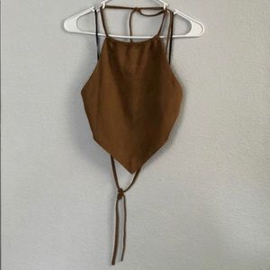 Forever 21 Caramel Halter Top